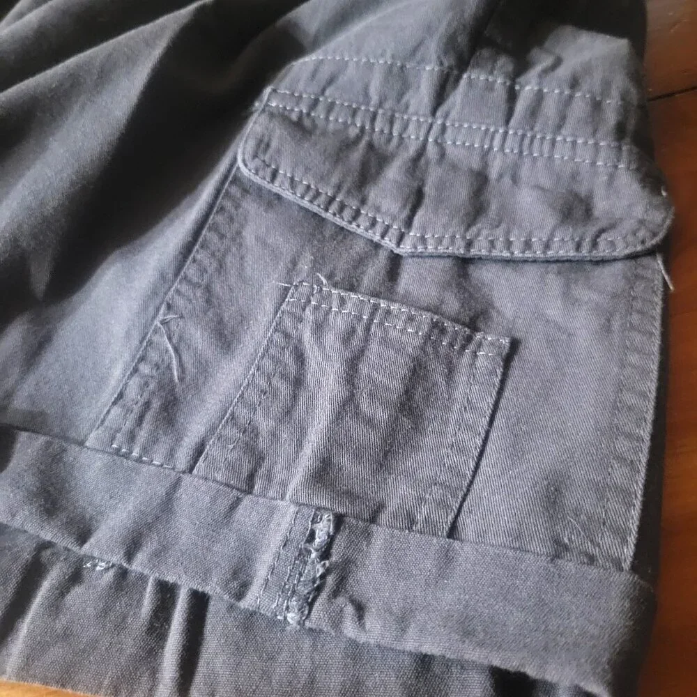 Women's Dark Gray 4-packet Cargo Comfort Waist Shorts - Size L